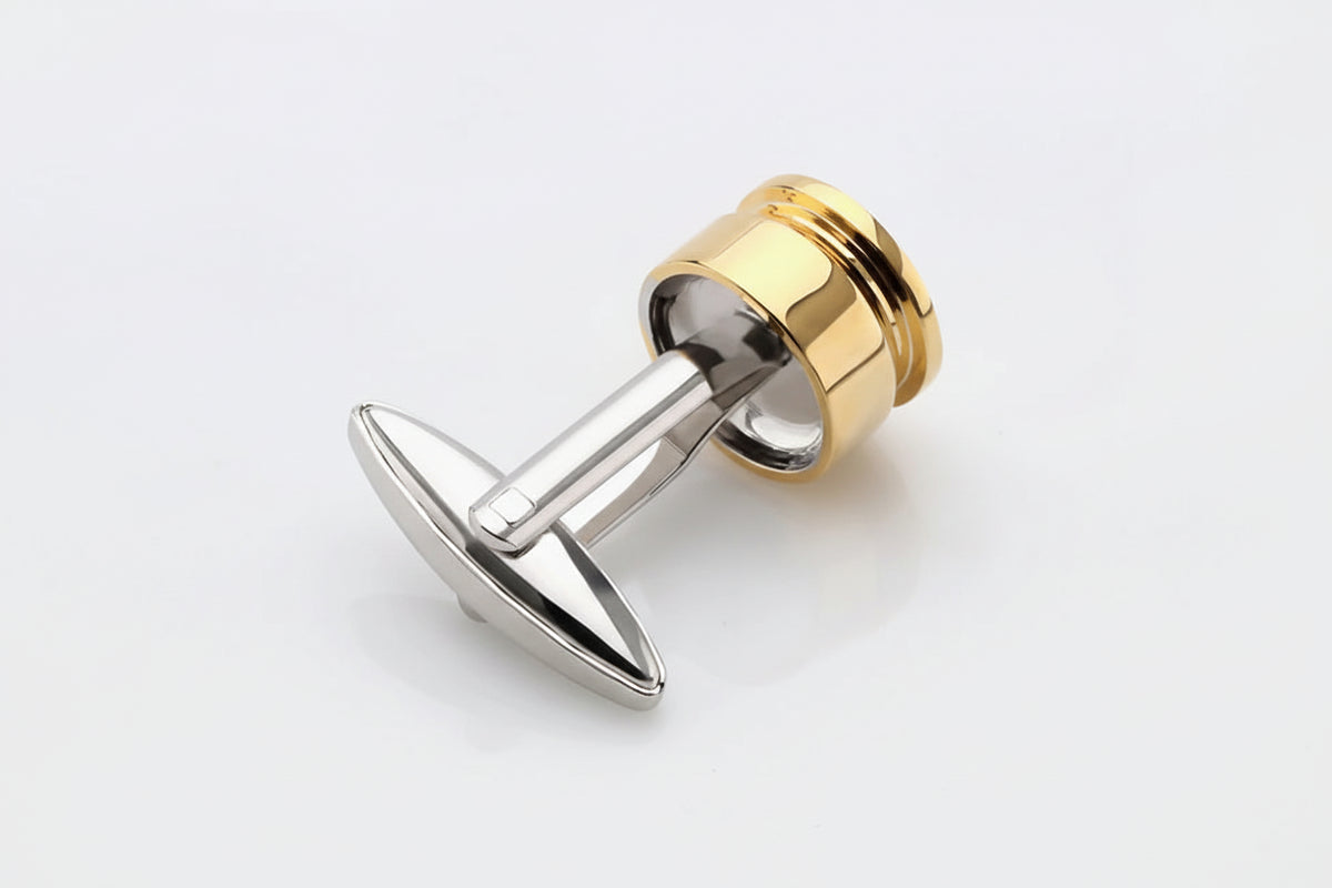The Signature Gold-Tone 9mm Caliber Cufflinks