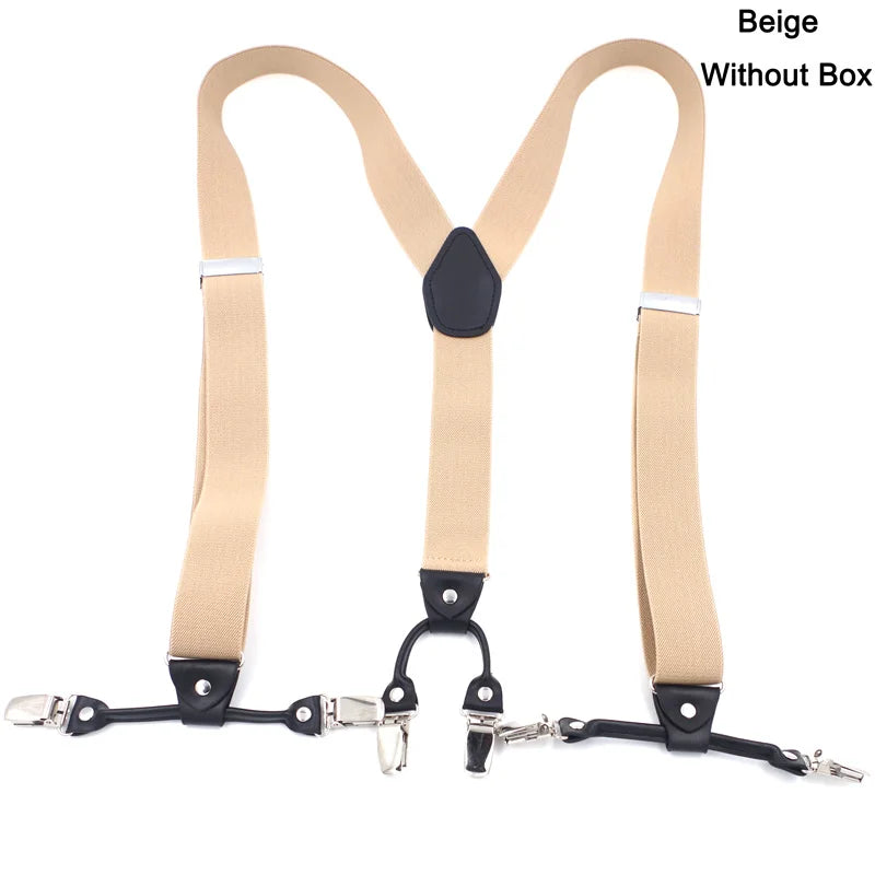 The 120cm Signature Executive Suspenders 6-Clip Edition
