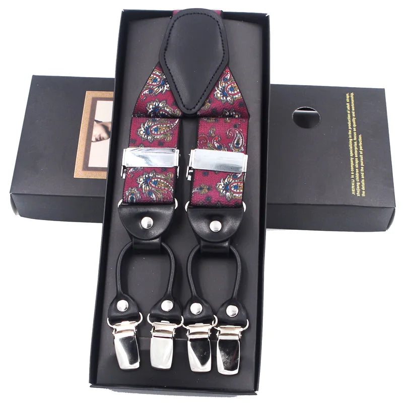 The 120cm Signature Executive Suspenders 6-Clip Edition