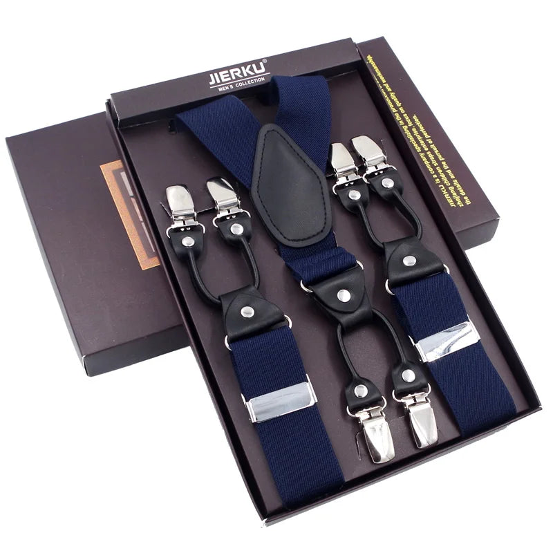 The 120cm Signature Executive Suspenders 6-Clip Edition