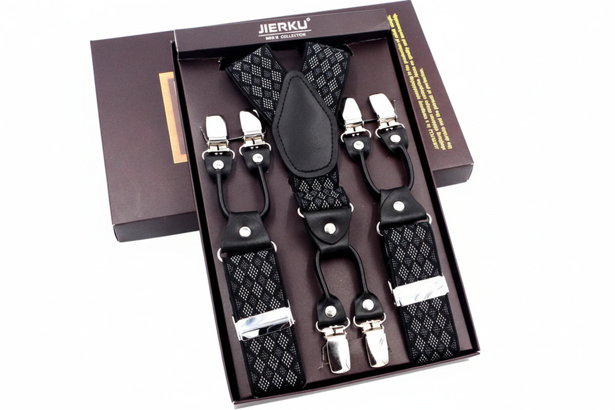 The 120cm Signature Executive Suspenders 6-Clip Edition