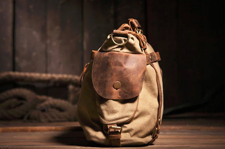 The "Frontier Flap" - Canvas & Leather Messenger