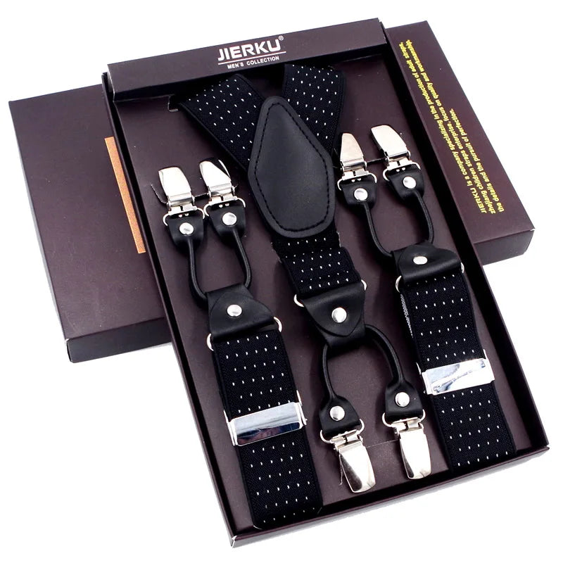 The 120cm Signature Executive Suspenders 6-Clip Edition