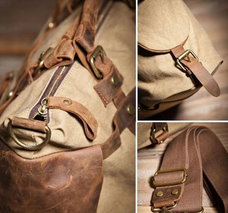 The "Frontier Flap" - Canvas & Leather Messenger