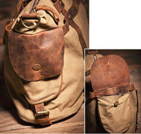 The "Frontier Flap" - Canvas & Leather Messenger