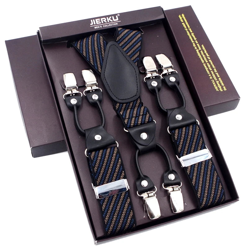 The 120cm Signature Executive Suspenders 6-Clip Edition
