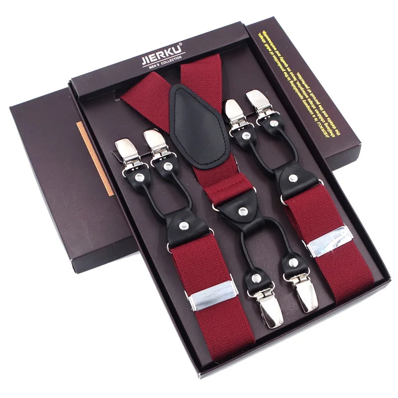 The 120cm Signature Executive Suspenders 6-Clip Edition