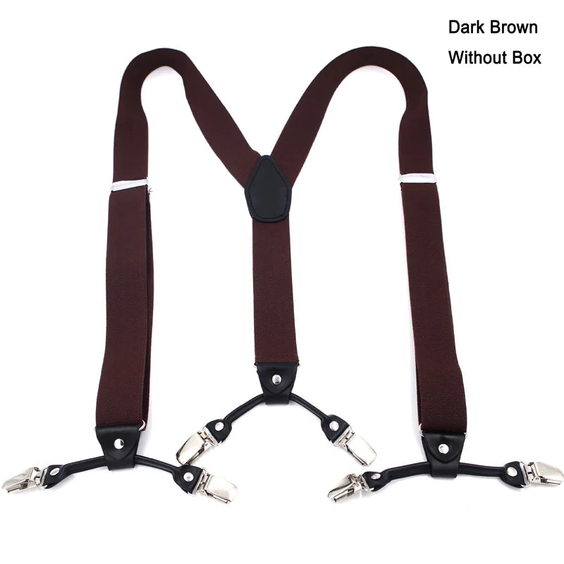 The 120cm Signature Executive Suspenders 6-Clip Edition