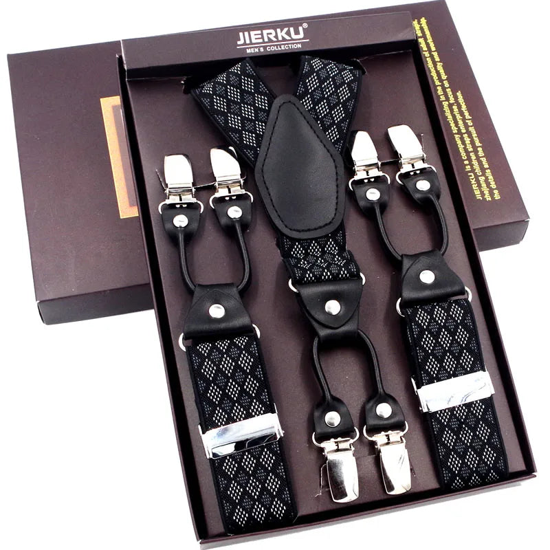The 120cm Signature Executive Suspenders 6-Clip Edition