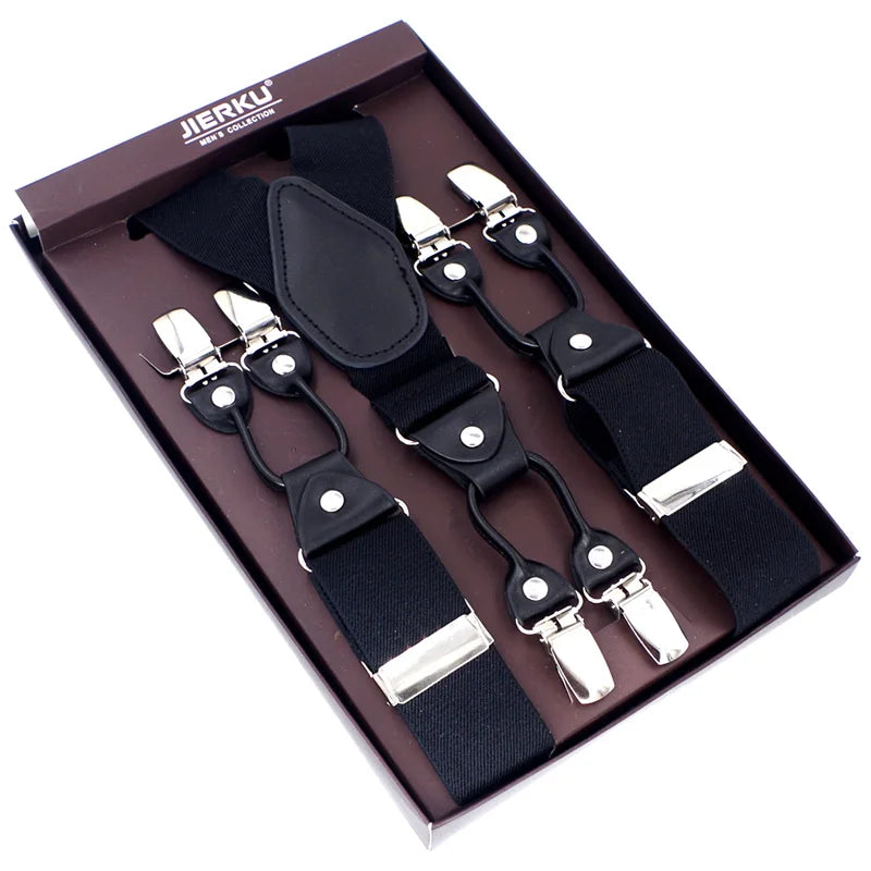 The 120cm Signature Executive Suspenders 6-Clip Edition