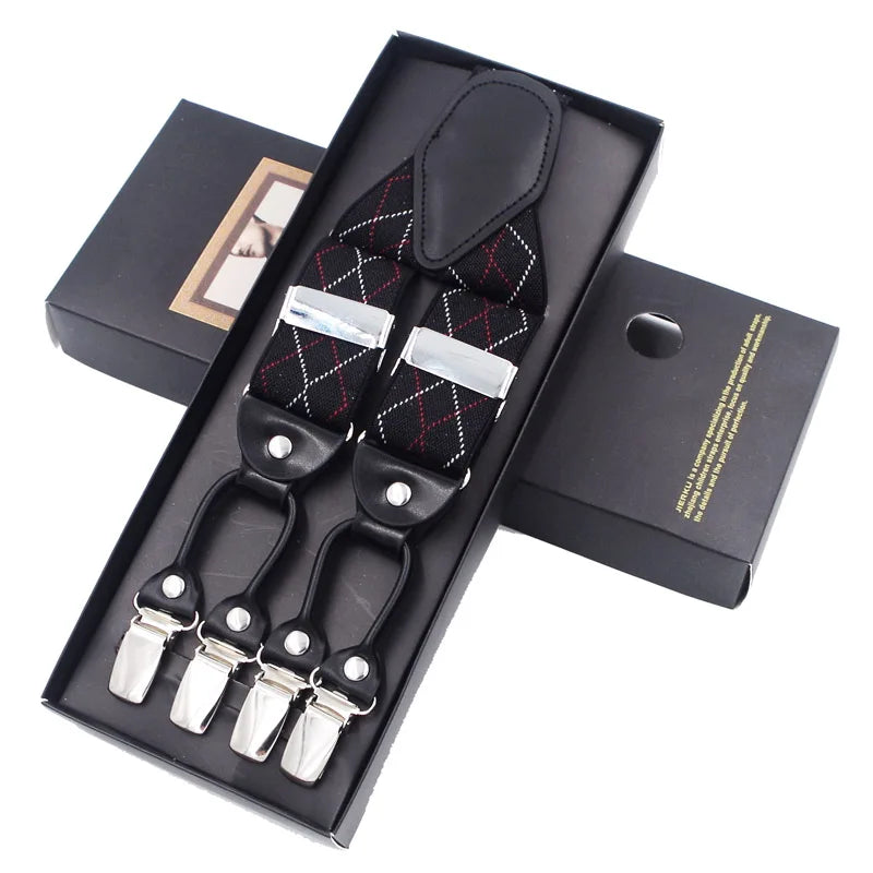 The 120cm Signature Executive Suspenders 6-Clip Edition