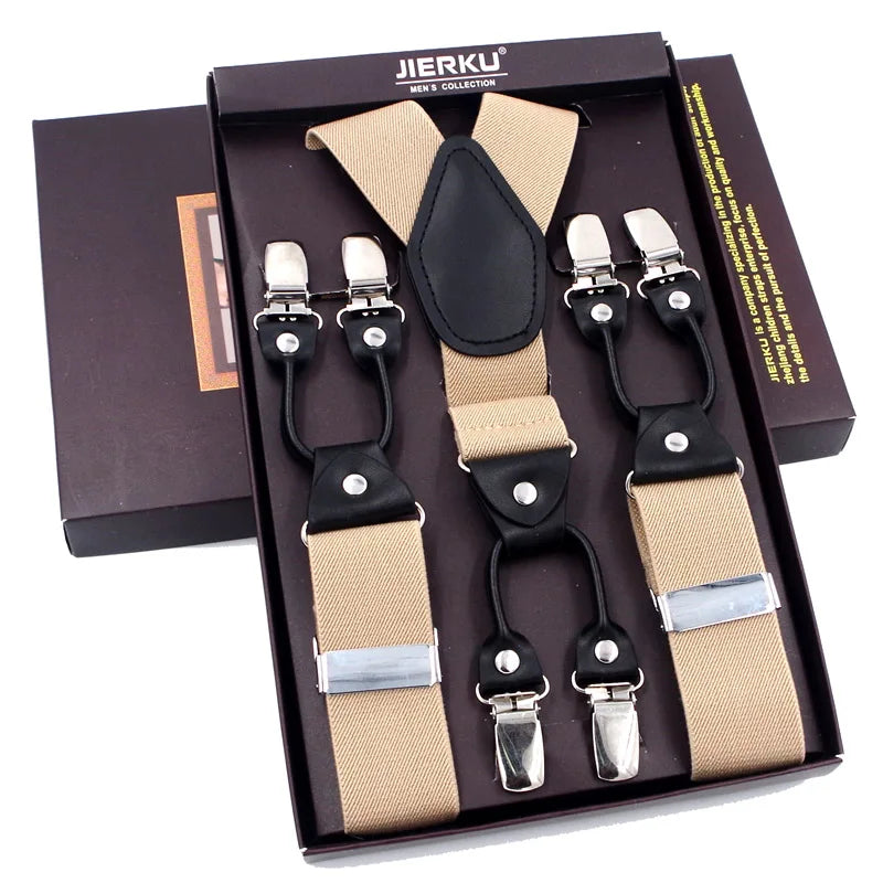 The 120cm Signature Executive Suspenders 6-Clip Edition