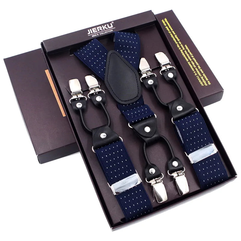 The 120cm Signature Executive Suspenders 6-Clip Edition