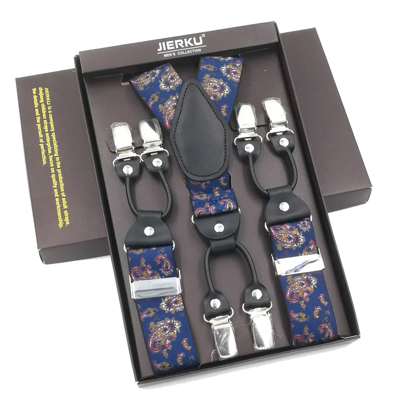 The 120cm Signature Executive Suspenders 6-Clip Edition