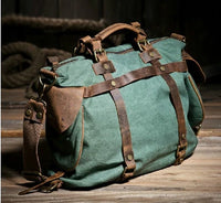 The "Frontier Flap" - Canvas & Leather Messenger