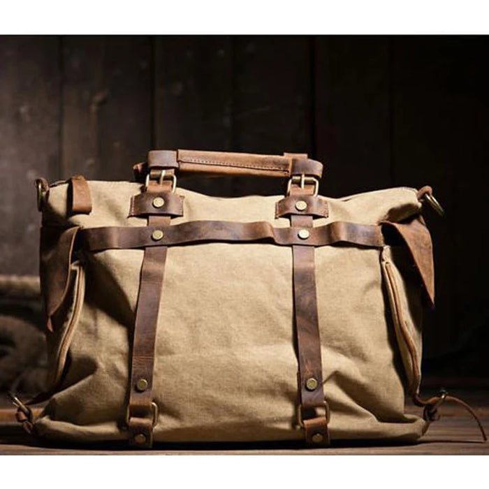 The "Frontier Flap" - Canvas & Leather Messenger