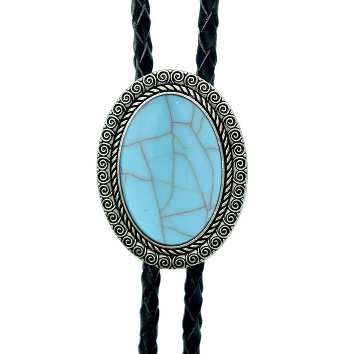 Retro Agate Bolo Tie