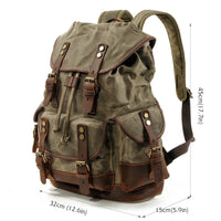 Heavy Duty Rucksack - Waxed Canvas