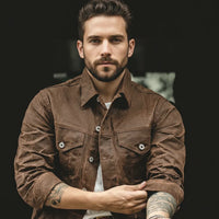 Retro Heavyweight Waxed Canvas "Gold Rush" Jacket