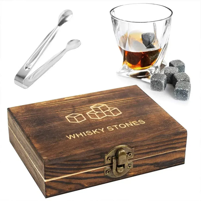 Whiskey Stones Gift Set - Granite Chilling Stones