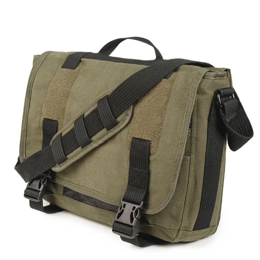 The "Heavyweight Nomad" - 17" Padded Canvas Messenger