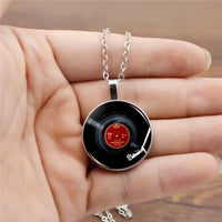Vinyl Groove" - Retro Record Pendant Necklace