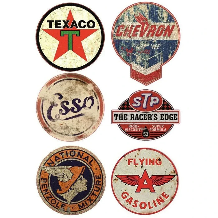 STP Retro Racing Decal Pack Decoration Stickers