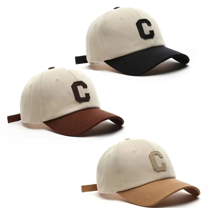 The "Varsity C" - Color-Block Letter Patch Cap