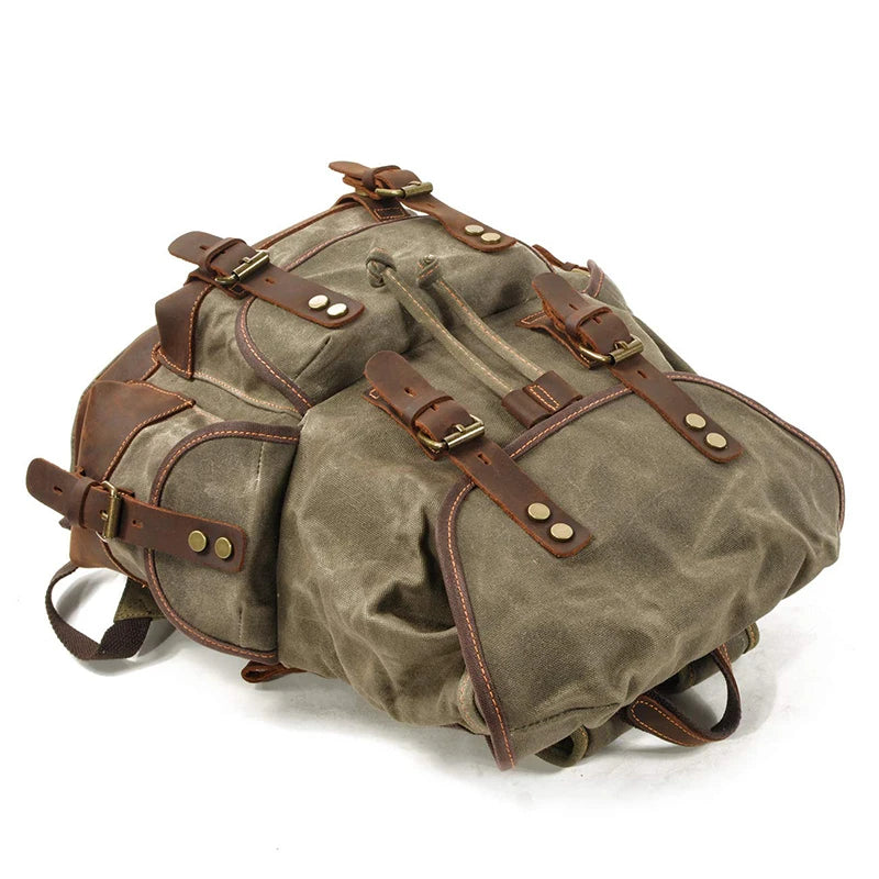 Heavy Duty Rucksack - Waxed Canvas