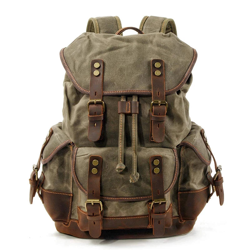Heavy Duty Rucksack - Waxed Canvas
