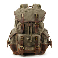 Heavy Duty Rucksack - Waxed Canvas