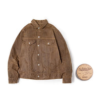 Retro Heavyweight Waxed Canvas "Gold Rush" Jacket