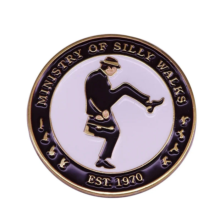 Ministry Of Silly Walks Enamel Pin - Monty Python