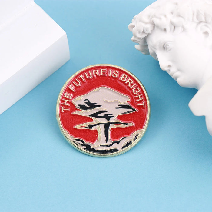 The "Neon Horizon" | Future Is Bright Enamel Pin