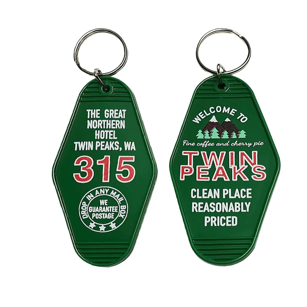 Twin Peaks Inspired Key Tag