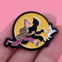 Classic Cartoon Adventure Pin