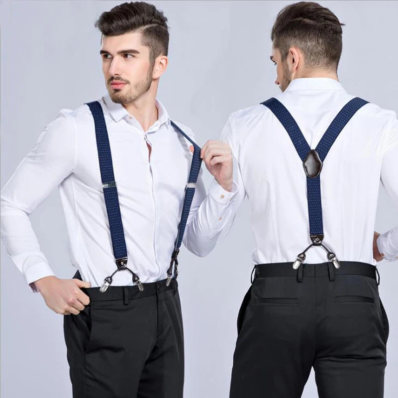 The 120cm Signature Executive Suspenders 6-Clip Edition