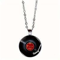 Vinyl Groove" - Retro Record Pendant Necklace