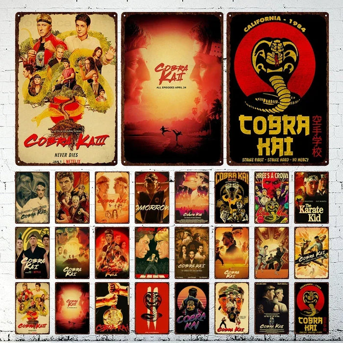Cobra Kai Retro Tin Sign