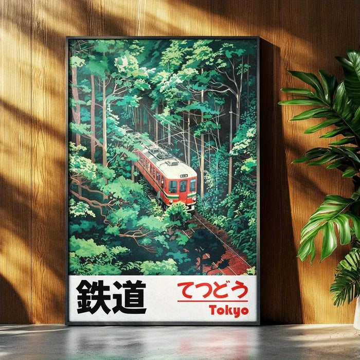 Kyoto Transit - Retro Japanese Railway Canvas
