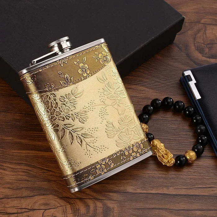 Beautiful 8oz Stainless Steel Hip Flask