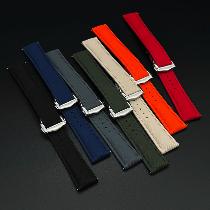 FKM Rubber Deployant Strap - Premium Watch Strap