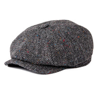 Wool Herringbone Newsboy Cap