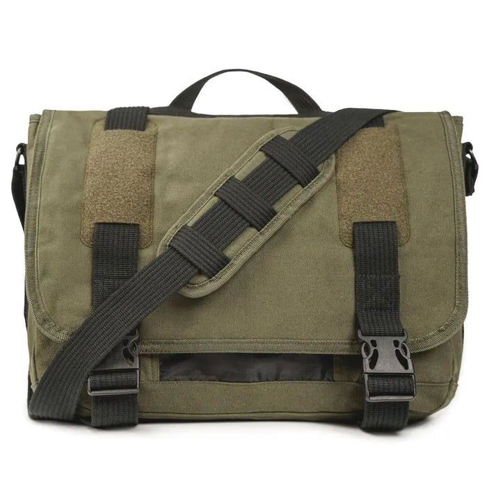The "Heavyweight Nomad" - 17" Padded Canvas Messenger