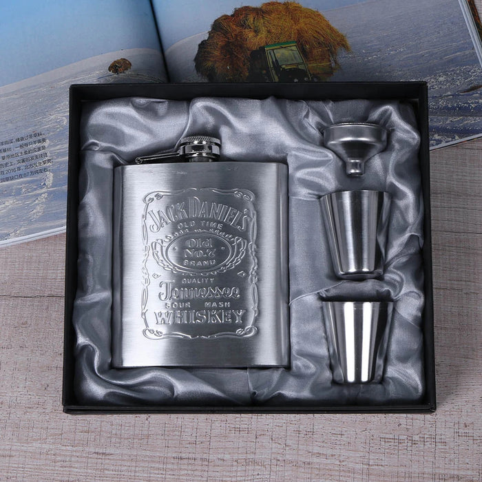 Portable Hip Flask - Stainless Steel Whisky Flask 8oz