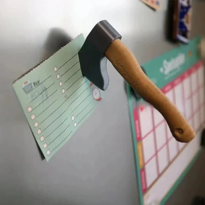 Funny Magnetic Fridge Magnet - Knife, Axe, Ninja star