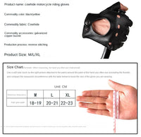 The Roadster - Half-Finger Driver | Sheepskin & Cowhide Edition Driving Gloves