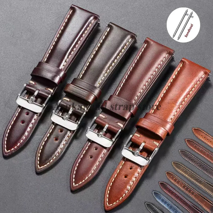 Premium Head-Layer Leather Strap