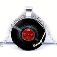 Vinyl Groove" - Retro Record Pendant Necklace