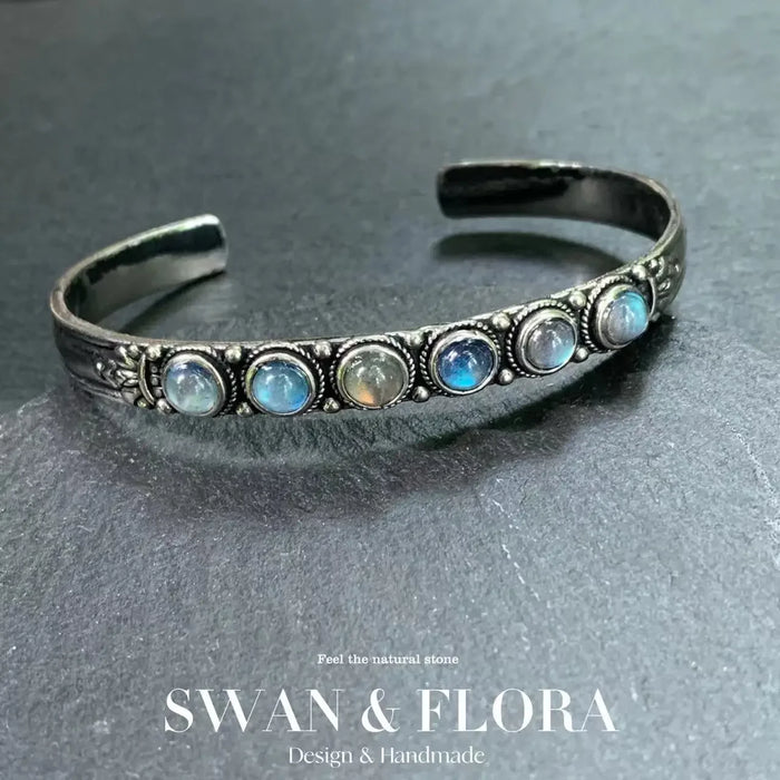 Natural Moonstone Fine Bracelet